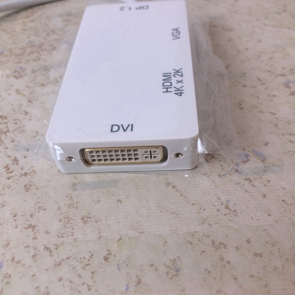 3 In 1 Thunderbolt Mini Display Port DP Male to HDMI-compatible/ DVI/ VGA Female - Picture 3 of 7